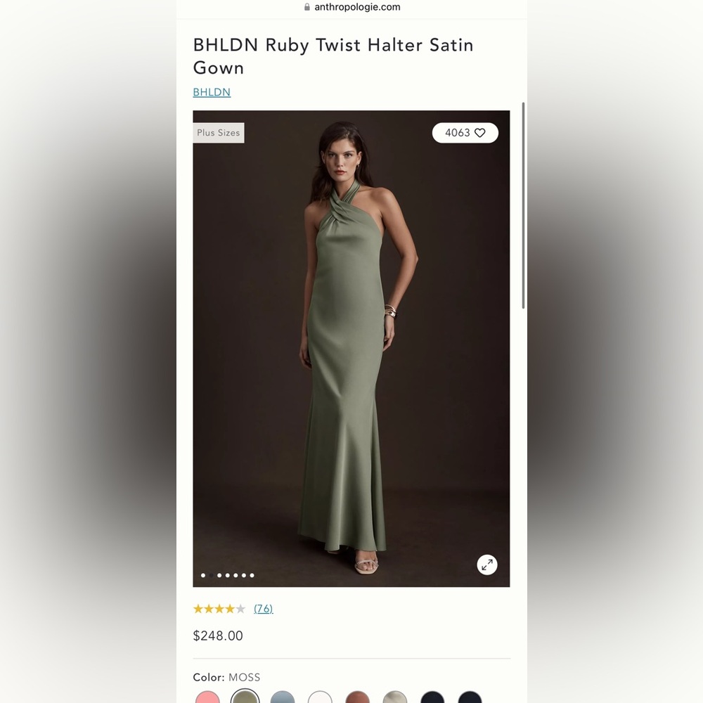 Satin Bridesmaid Dress